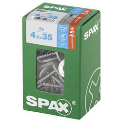 SPAX 4577000450357 Klempířský šroub 4.5 mm 35 mm T-STAR plus nerezová ocel A2 60 ks