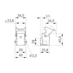 LAPP 10423001 pouzdro EPIC® H-A 3 1 ks