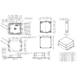 Gainta G386MF univerzální pouzdro 120 x 120 x 60 plast ABS tmavě šedá 1 ks
