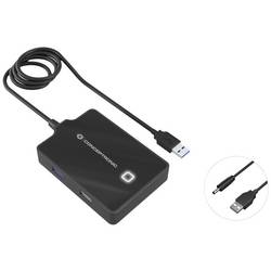 Conceptronic HUBBIES10B USB Hub 4 porty USB-A USB 3.1 Gen1 5 GBit/s černá HUBBIES10B