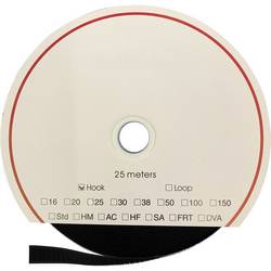 FASTECH® T0103099990125 pásek se suchým zipem k našití háčková část (d x š) 25000 mm x 30 mm černá 25 m