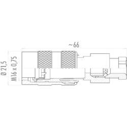 binder Binder 09-0114-25-05 kulatý faston, 1 ks