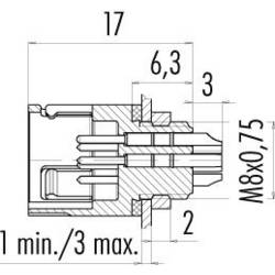 binder 99-9207-00-03 kulatý faston, 1 ks