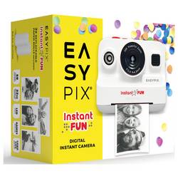 Easypix InstantFUN digitální fotoaparát s tiskem fotografií bílá integrovaný akumulátor