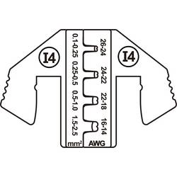 TOOLCRAFT PLE-0I4 Lisovací vložky plochý konektor Rozsah krimpování: 0.1 do 2.5 mm² Vhodné pro značku (kleště): TOOLCRAFT PZ-500