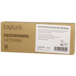 LogiLink NP0064B patch panel CAT 6A 0.5 U