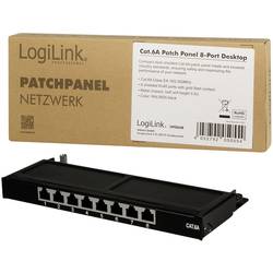 LogiLink NP0064B patch panel CAT 6A 0.5 U