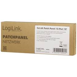 LogiLink NP0066 12 portů patch panel 254 mm (10) CAT 6A 0.5 U