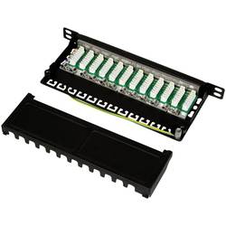 LogiLink NP0066 12 portů patch panel 254 mm (10) CAT 6A 0.5 U