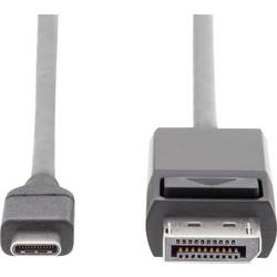 Digitus USB-C® / HDMI kabelový adaptér USB-C ® zástrčka, Zástrčka HDMI-A 2.00 m černá AK-300330-020-S stíněný, dvoužilový stíněný Kabel pro displeje USB-C®