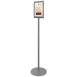 Deflecto Superior Image 692056-A4 držák prospektů , podlahové stojany černá DIN A4 Počet přihrádek 2 1 ks (d x š x v) 450 x 330 x 1422 mm