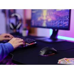 Trust GXT924 YBAR+ optická herní myš, přenos kabelový, 6 tlačítko, 25600 dpi, černá