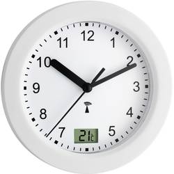 TFA Dostmann 60.3501 DCF nástěnné hodiny 17.5 cm x 55 mm bílá vhodné do koupelny / vlhkého prostoru
