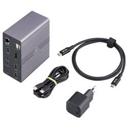 Renkforce USB-C® dokovací stanice RF-DKS-910 Vhodné pro značky (dokovací stanice pro notebook): univerzální MacBook vč. funkce nabíjení