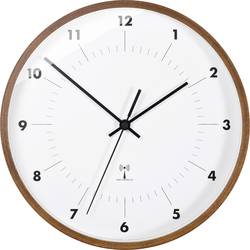 TFA Dostmann 98.1097 DCF nástěnné hodiny 25.5 cm x 255 mm x 255 mm x 50 mm, dřevo