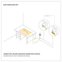 BERNSTEIN Tools for Electronics S manipulační ESD sadou šedá