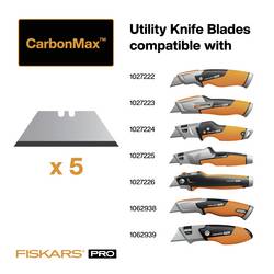 Fiskars 1027229 Univerzální čepele CarbonMax™ 5 ks