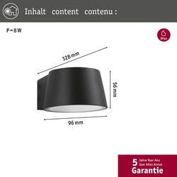 Paulmann Capea 94452 venkovní nástěnné LED osvětlení LED 6 W šedá
