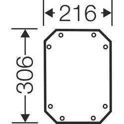 Hensel 68000049 Montážní deska Hensel 4 mm silný FP MP 20 Mounting plate plast 1 ks
