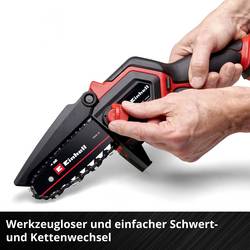 Einhell GE-PS 18/15 Li BL-Solo Power X-Change + Power X-Change PXC Starter Kit 18V 4Ah akumulátor Aku řetězová pila + akumulátor, vč. nabíječky délka čepele