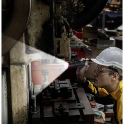 TOOLCRAFT TO-9927678 ruční svítilna nastavitelná, nastavitelná velikost bodu, s režimem stroboskopu, s USB rozhraním Li-Ion akumulátory nebo provoz na baterie