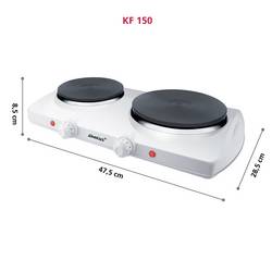 Steba KF 150 063800 dvojitá plotna ochrana proti přehřátí, indikátor, plynulý regulátor teploty