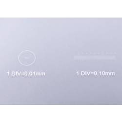 Bresser Optik Mikrometerskala 1/10 & 1/100 mm 5916720 mikroskopická sklíčka
