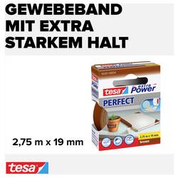 tesa PERFECT 56341-00034-03 páska se skelným vláknem tesa® Extra Power hnědá (d x š) 2.75 m x 19 mm 1 ks