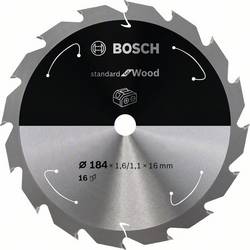 Bosch Accessories 2608837697 2608837697 tvrdokovový pilový kotouč 184 x 16 mm Počet zubů (na palec): 16 1 ks