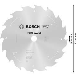 Bosch Accessories 2608837697 2608837697 tvrdokovový pilový kotouč 184 x 16 mm Počet zubů (na palec): 16 1 ks