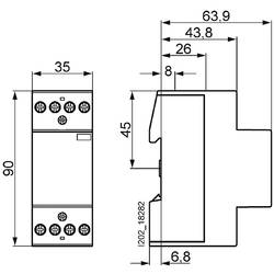 Siemens 5TT5030-0 instalační stykač 4 spínací kontakty 24 A 1 ks