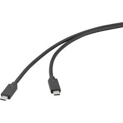Renkforce USB kabel USB 3.2 Gen2x2 20 GBit/s USB-C ® zástrčka, USB-C ® zástrčka 1.00 m černá 4K UHD RF-6830468