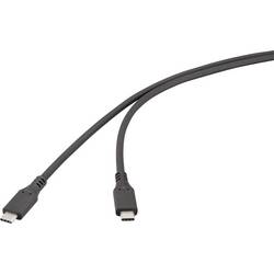 Renkforce USB kabel USB 4.0 USB-C ® zástrčka 1.00 m černá RF-6830438