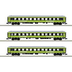 MiniTrix 15462 3-dílná sada vozů rychlíkových vozů FlixTrain v tréninkové platformě, MHI
