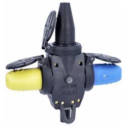 AS Schwabe 60455 3násobná zásuvka plnogumové 230 V černá IP44