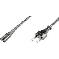 Digitus IEC, napájecí síťový kabel [1x IEC C7 zásuvka - 1x Euro zástrčka] 1.80 m černá