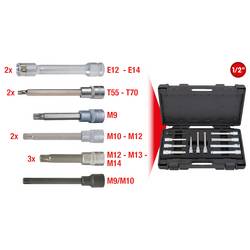 KS Tools 911.4460 Sada nástrčných klíčů na šrouby s válcovou hlavou, 1/2, 11 ks