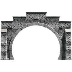 NOCH 58042 PROFI plus H0 portál tunelu 2kolejná hotový model z tvrdé pěny , nenatřená