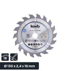 kwb 581857 tvrdokovový pilový kotouč 130 x 16 mm 1 ks
