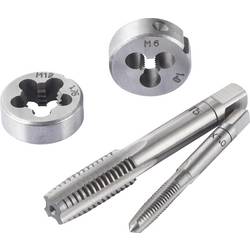 TOOLCRAFT TO-7015521 sada závitníků 32dílná ocel M3 x 0.50, M4 x 0.70, M5 x 0.80, M6 x 1, M8 x 1.25, M10 x 1.50, M12 x 1.75