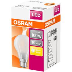 OSRAM HOMELIGHTING 4058075124684 LED Energetická třída (EEK2021) D (A - G) B22d klasická žárovka 11 W = 100 W teplá bílá (Ø x d) 60.0 mm x 104.0 mm 1 ks