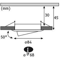 Paulmann 93875 Coin Slim LED vestavné svítidlo, LED, pevně vestavěné LED, 18 W, bílá (matná), sada 3 ks