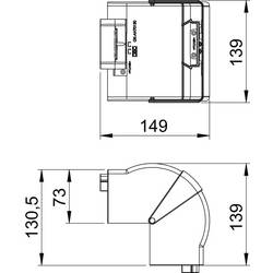 OBO Bettermann 6274410 montážní příslušenství (š x h) 139 mm x 73 mm 1 ks čistě bílá