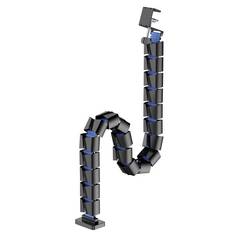 SpeaKa Professional hadice kabelového svazku ABS, ocel, termoplast černá flexibilní (d x š x v) 1.34 m x 100 mm x 109 mm 1 ks SP-13403052