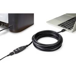 Renkforce USB kabel USB 3.2 Gen1 USB-A zástrčka, USB-A zásuvka 10.00 m černá RF-4598346