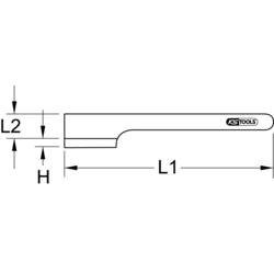 KS Tools 963.5106 Otvírač karbidů BROZEplus 300 mm