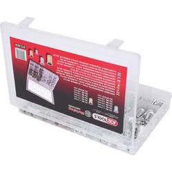 KS Tools 970.0630 Sortiment závitů, ocel a hliník, M3x9mm-M10 x 21mm, 300 ks