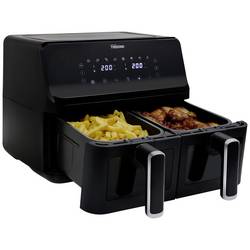 Tristar FR-9040 dvojitá fritéza 8 l 2700 W horkovzdušný, funkce časovače, nepřilnavý povlak, teplota varu černá