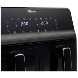 Tristar FR-9040 dvojitá fritéza 8 l 2700 W horkovzdušný, funkce časovače, nepřilnavý povlak, teplota varu černá