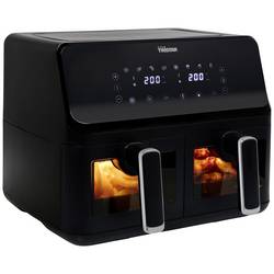 Tristar FR-9040 dvojitá fritéza 8 l 2700 W horkovzdušný, funkce časovače, nepřilnavý povlak, teplota varu černá